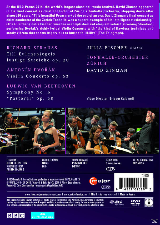 Fischer Julia, Tonhalle Bbc Proms 2014 (DVD) - - Orchester Zürich