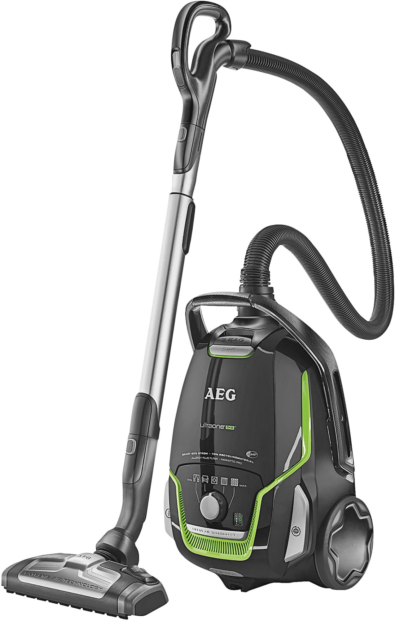 AEG UOGREEN+ UltraOne Bodenstaubsauger Staubsauger, maximale Leistung: 850 Watt