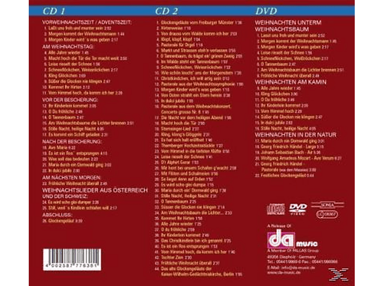 Thumbnail - VARIOUS - Festliche Weihnachten (DVD + CD)