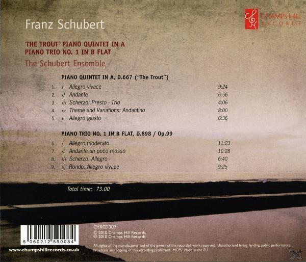 Schubert Ensemble - Forellenquintett D 667/Klaviertrio 1  - (CD)