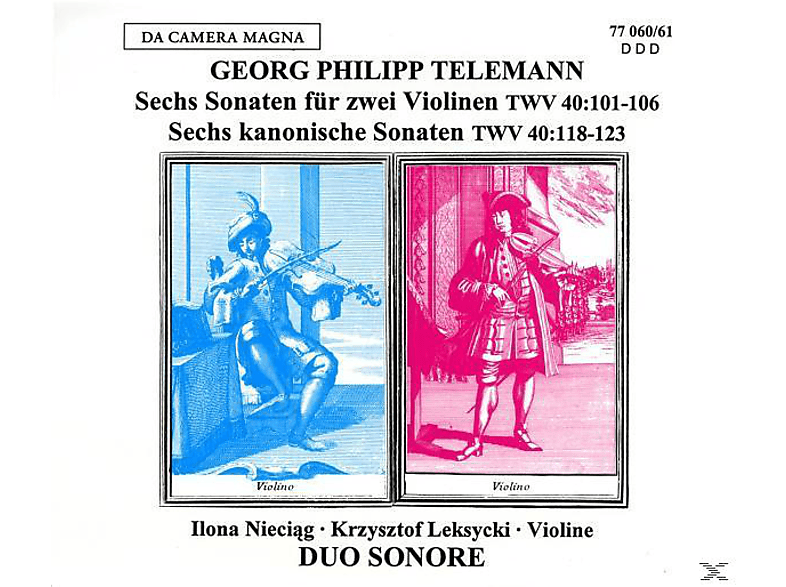 Duo Sonore - 6 SONATEN FÜR 2 VIOLINEN/6 KAN - (CD)