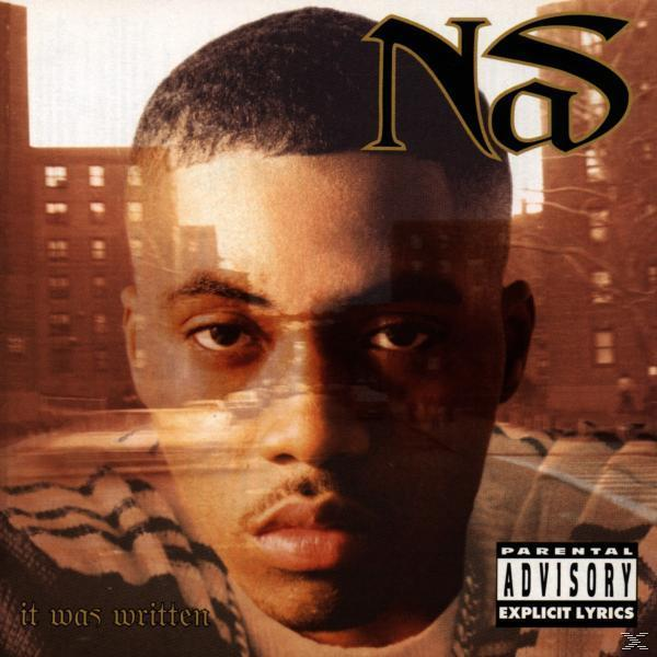 Nas album borító. Egy férfi portréja egy város előtt.