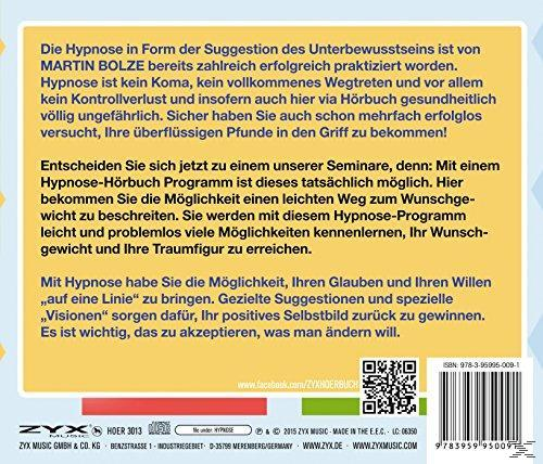 Text auf gelbem Hintergrund. Der Text beschreibt Hypnose und ihre Vorteile zur Gewichtsreduktion.