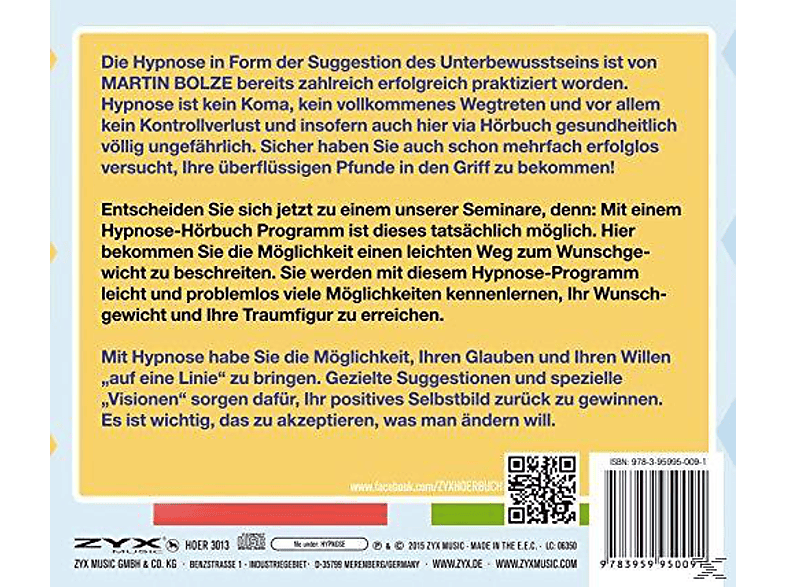 Thumbnail - Martin Bolze - Gewicht Reduzieren Durch Hypnose (CD)