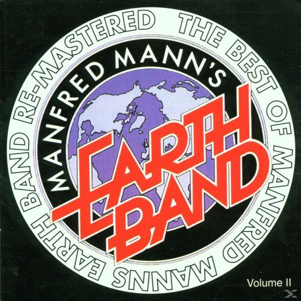 Albumcover mit weißem Text auf einem schwarzen und violetten Globus-Design. Der Text lautet 'Manfred Mann's Earth Band'.