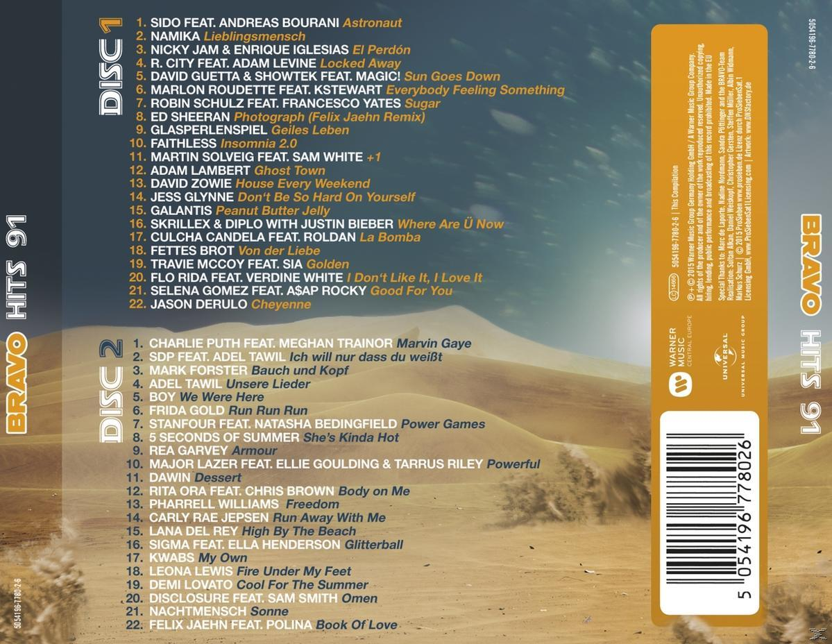 VARIOUS - Bravo Hits Vol.91  - (CD)