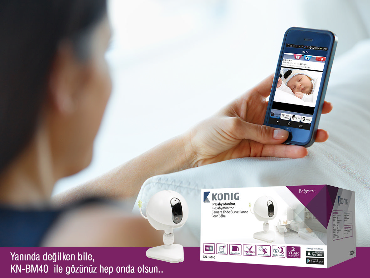 KONIG Konig BM40 IP Bebek Güvenlik Kamerası