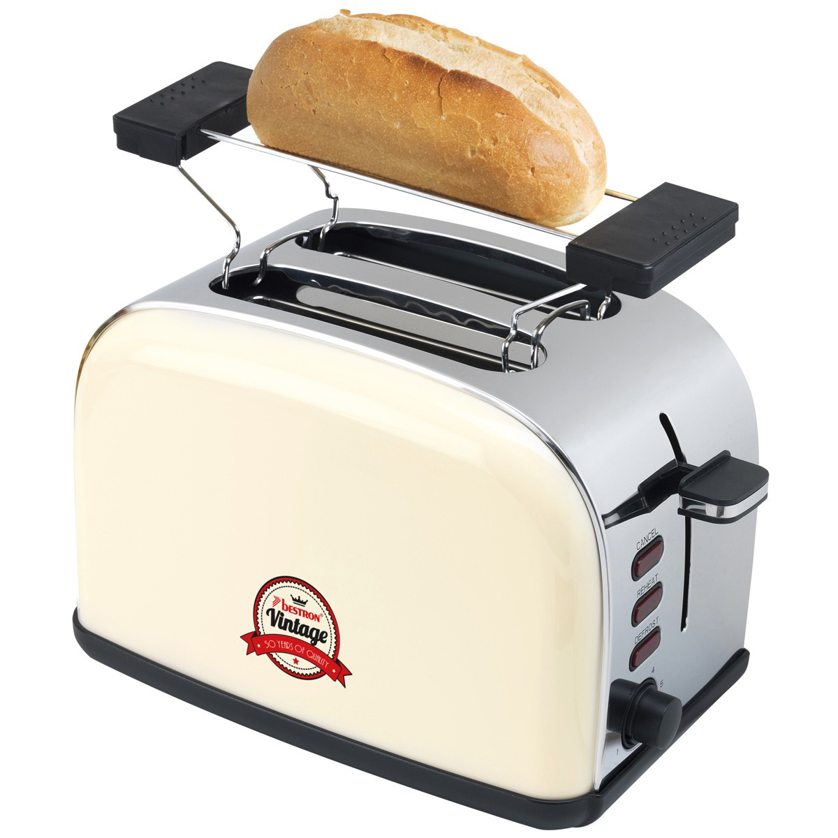 BESTRON ATS100RE Toaster Creme Schlitze: 2) (1000 Watt