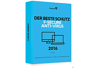 F-Secure Anti-Virus 2016 - 1 Jahr / 3 PCs/MACs - [PC]