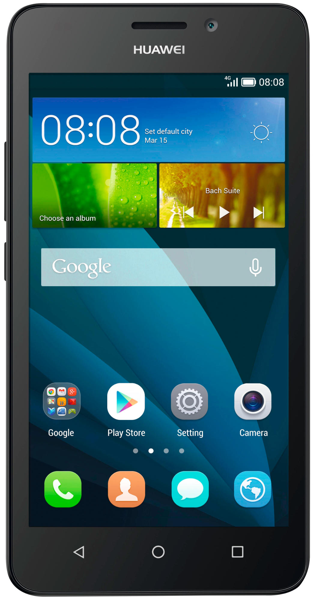 Móvil - Huawei Y635 de 8GB con red 4G, pantalla IPS LCD 5", negro