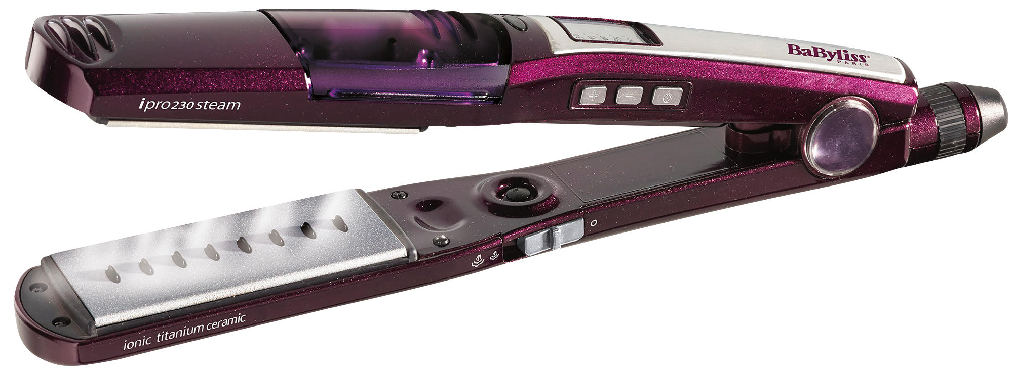 BABYLISS ST395E I-PRO 230 STEAM - Glätteisen (Aubergine)