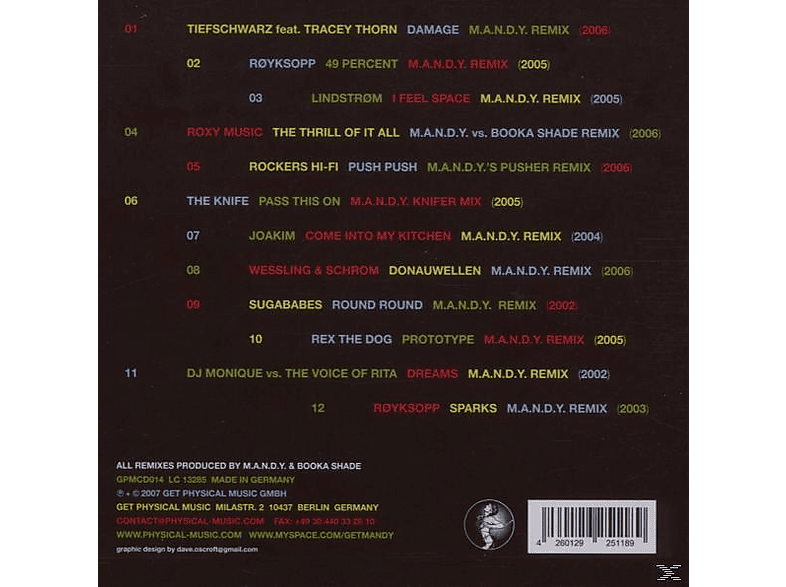 M A N D Y M A N D Y 12 Great Remixes For 11 Great Artists
