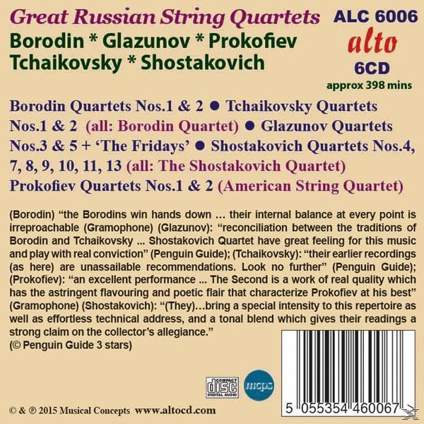 Borodin Quartet/American String Quartet - Great Russian String Quartets  - (CD)