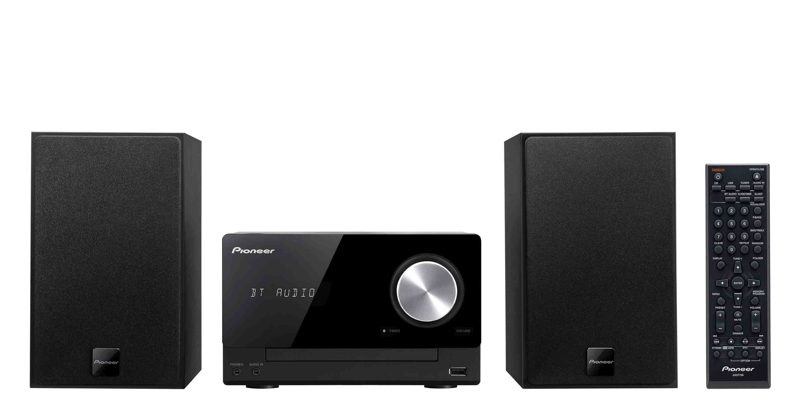 PIONEER X-CM35 K Micro Anlage (iPod Steuerung, Schwarz)