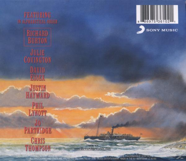 Albumcover: Ein Schiff auf welliger See mit Sonnenuntergangshimmel. Text in Englisch mit Künstlern.