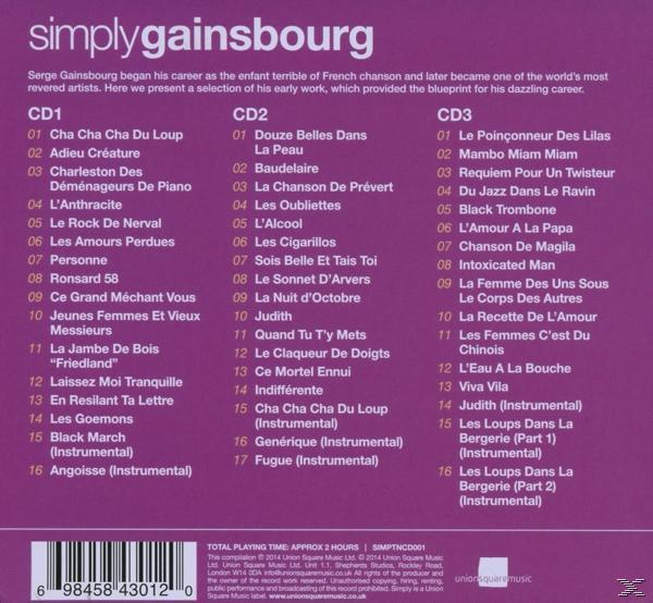 Serge Gainsbourg - Simply Gainsbourg  - (CD)