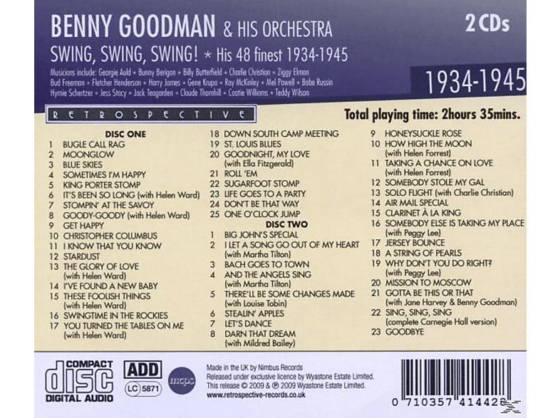 Thumbnail - Benny Goodman, Goodman & His Orchester - Swing,Swing,Swing! (CD)