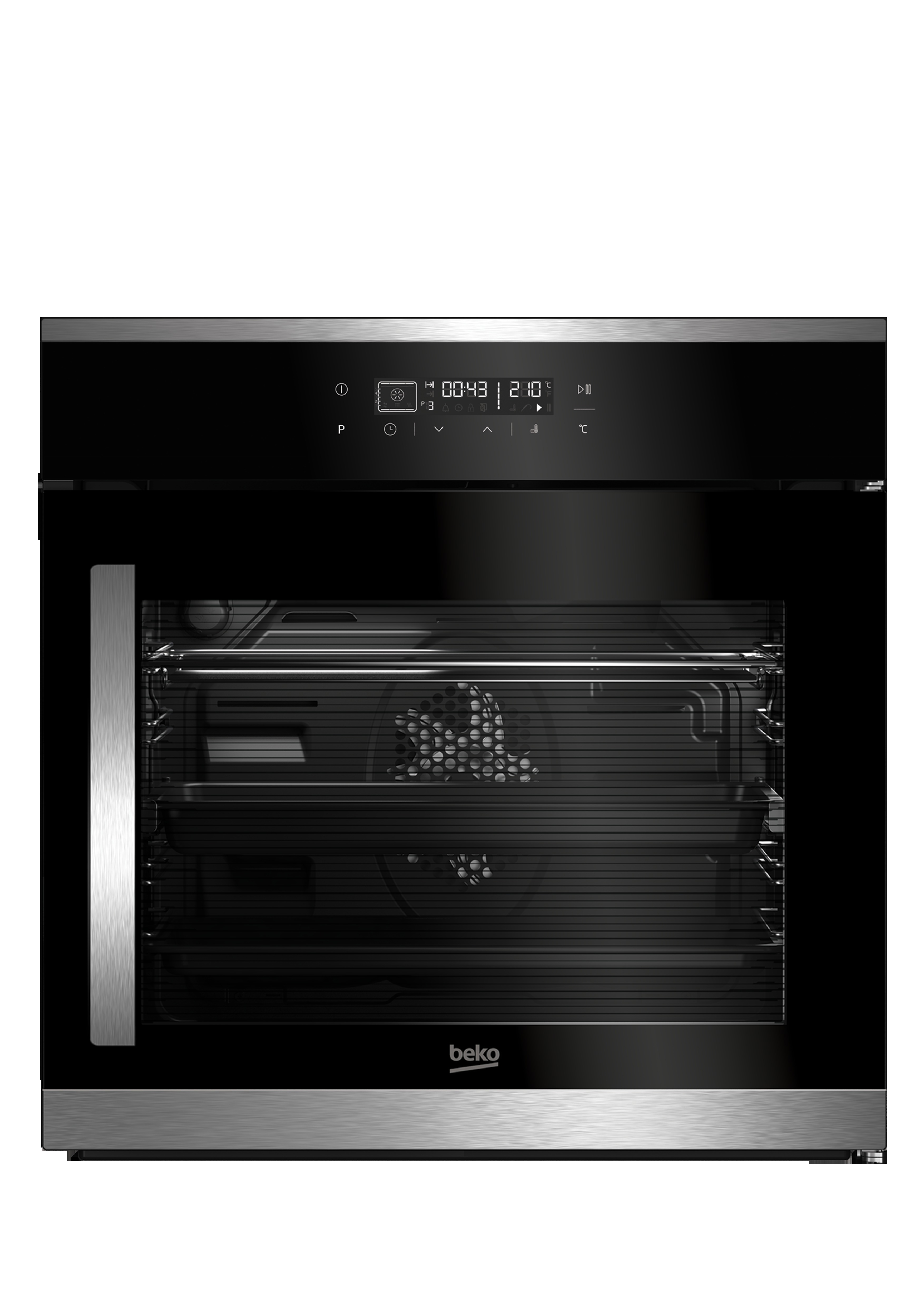 BEKO BIM25400XR, Backofen (Einbaugerät, 71 l, 594 mm breit)