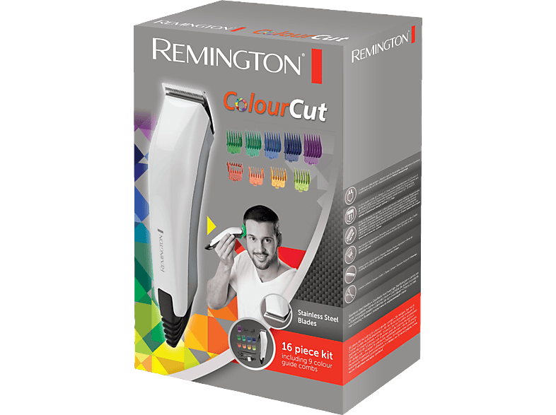 Thumbnail - REMINGTON HC5035 ColourCut Haarschneider Weiß/Grau