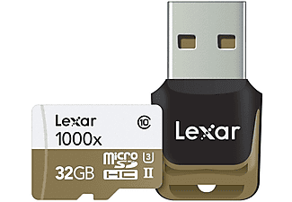 LEXAR 32GB 1000x microSDHC UHS-II/U3 Class 10 Hafıza Kartı ve Kart Okuyucu