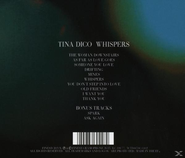 Albumcover mit Trackliste. Der Hintergrund ist dunkelblau mit Unschärfe-Effekt.