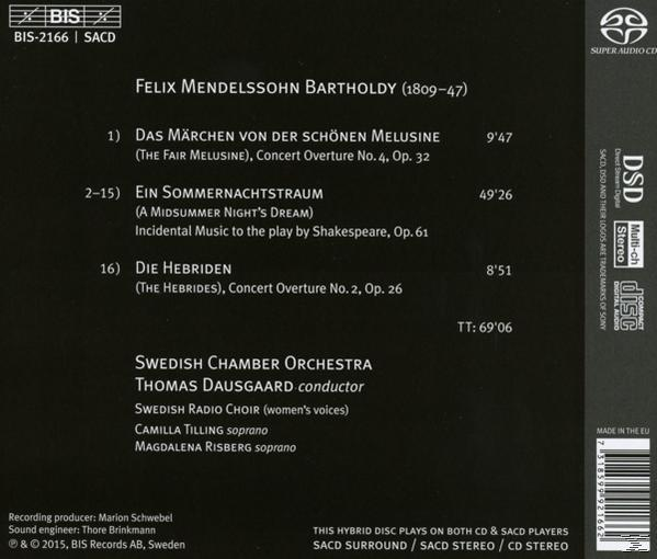 Tilling/Risberg/Daus - Ein Sommernachtstraum-Konzertouvertüren  - (SACD Hybrid)