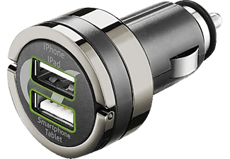 CELLULAR-LINE Autolader Dual Micro-USB Zwart