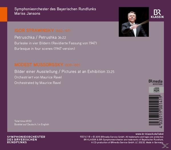 Rückseite einer CD mit Text, einem Dirigentenbild und dem BR-Klassik-Logo.