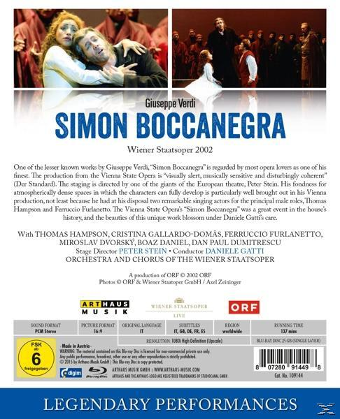 - - Ferrucio Cristina Boccanegra Thomas (Blu-ray) Simon Hampson, Gallardo-Domâs,