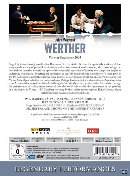 Adrian Erod, Alfred Sramek, Philippe Jordan, Chor Der Wiener Staatsoper, Orchester Der Wiener Staatsoper, Garanca Elina, Marcelo Álvarez - Werther  - (DVD)