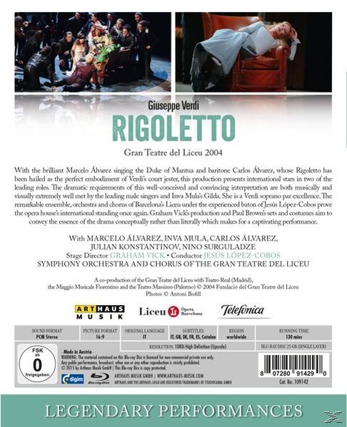 Marcelo Álvarez, Carlos Alvarez, Inva Mula, Nino Surguladze, Julian Konstantinov - Rigoletto  - (Blu-ray)