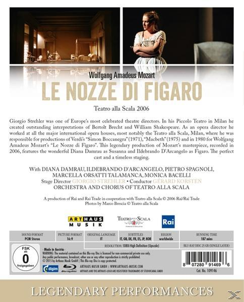 Diana Damrau, Ildebrando D\'arcangelo, Di Korsten - (Blu-ray) Nozze Gerard Figaro - La
