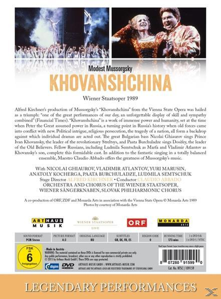 Khovanshchina - - (DVD) and Sängerknaben, Wiener Slovak Chorus Staatsoper, of Orchestra Wiener Philharmonic Chorus the VARIOUS,
