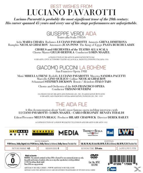 Luciano Pavarotti, VARIOUS, Chorus And Orchestra Of The San Francesco Opera, Orchestra And Chorus Of Teatro Alla Scala - Best Wishes Of Luciano Pavarotti  - (DVD)