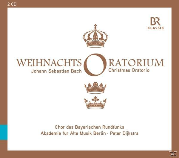 CD-Cover mit Kronen und Text auf Deutsch. Der Titel lautet "Weihnachts Oratorium".