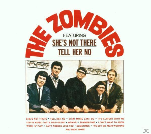 Album borító: The Zombies, öt férfi öltönyben áll. Szöveg: The Zombies, She's Not There, Tell Her No.