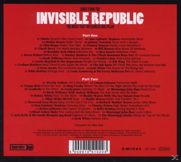 VARIOUS - Songs From The Invisible Republic-Songs That Inf  - (CD)