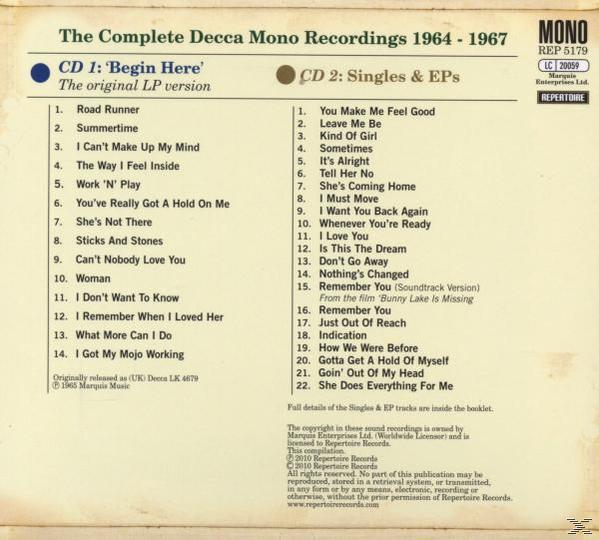 The Zombies - Begin Here (Mono)  - (CD)