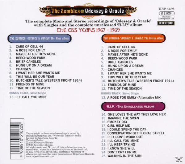 The Zombies - Odessey and Oracle (Mono And Stereo)  - (CD)
