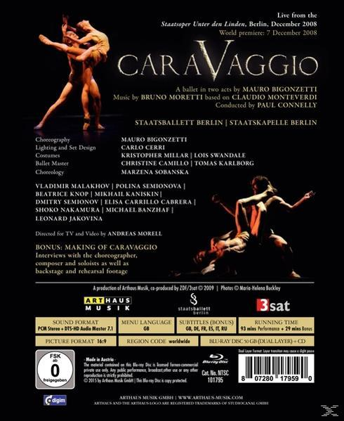 Connelly/Staatsballett Berlin - Caravaggio (+CD)  - (Blu-ray + CD)