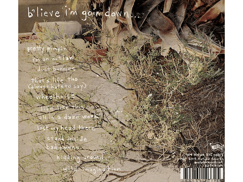 Thumbnail - Kurt Vile - B'lieve I'm Going Down... (CD)