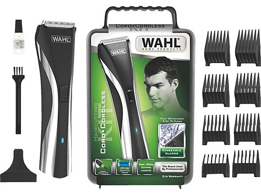 WAHL 9698-1016 Rinseable Hybrid Series  - Haarschneider (Schwarz/Silber)