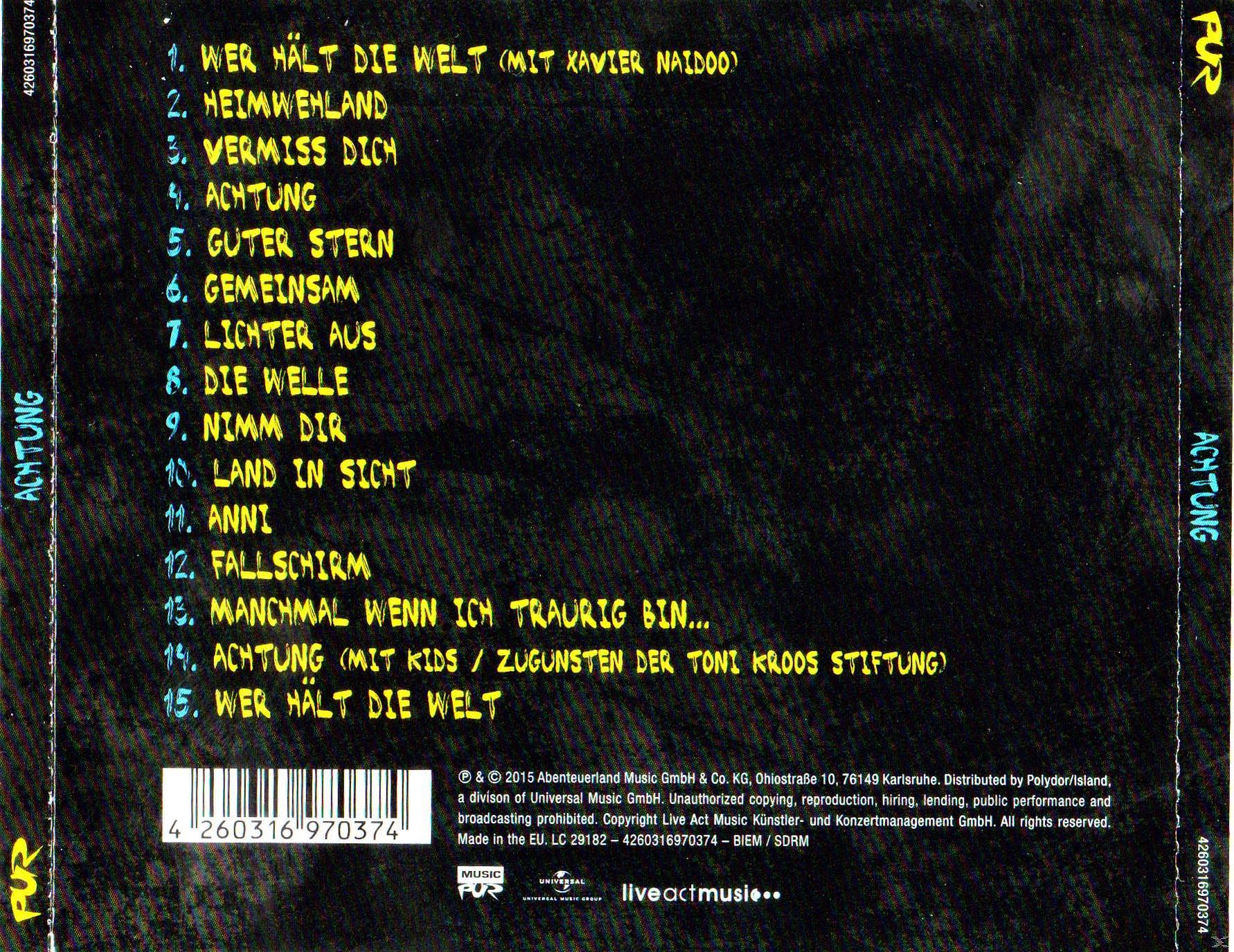 Albumcover mit schwarzem Hintergrund und bunten, handgeschriebenen Songtiteln.