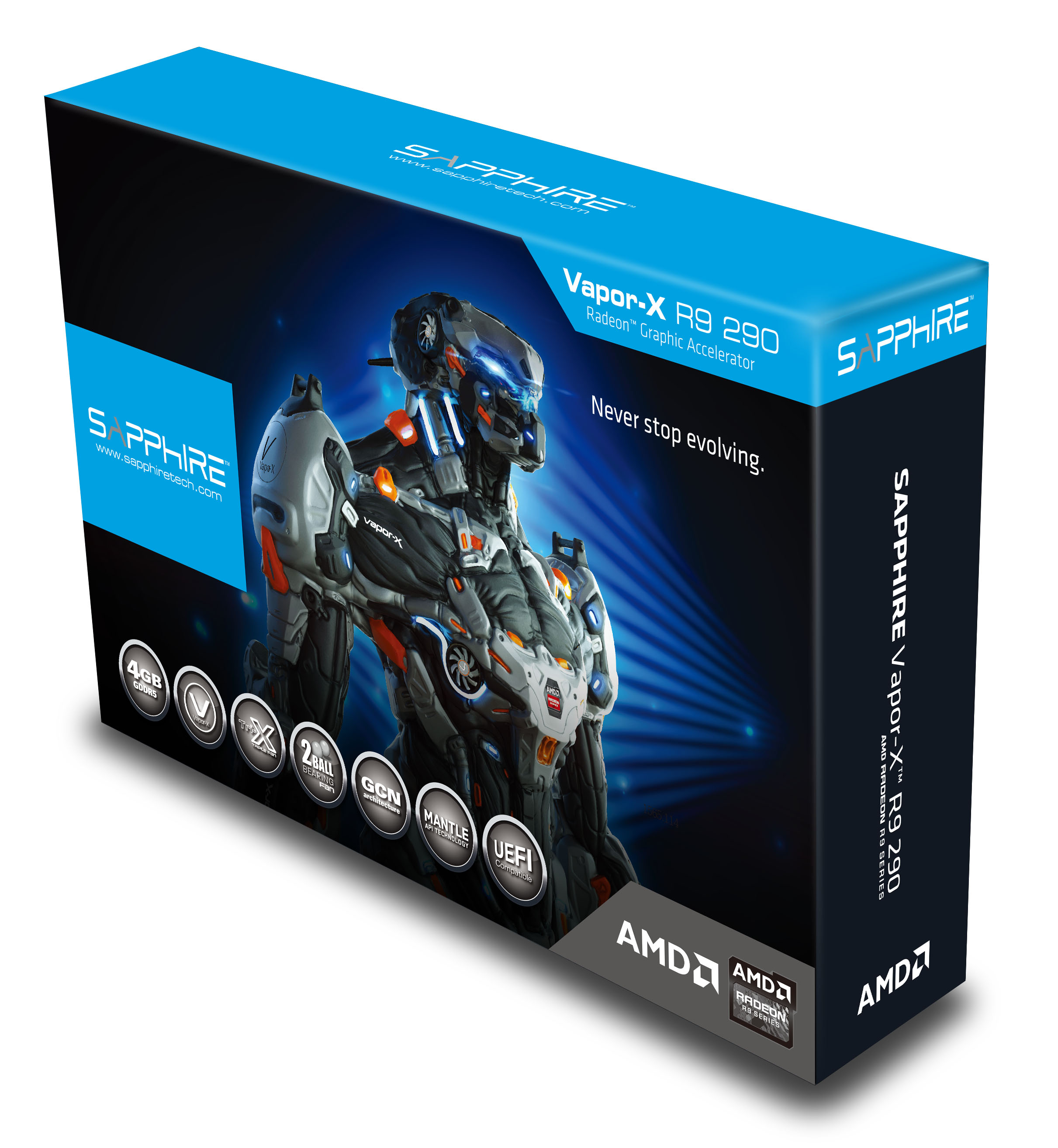 SAPPHIRE VAPOR-X R9 290 4GB GDDR5 (11227-09)