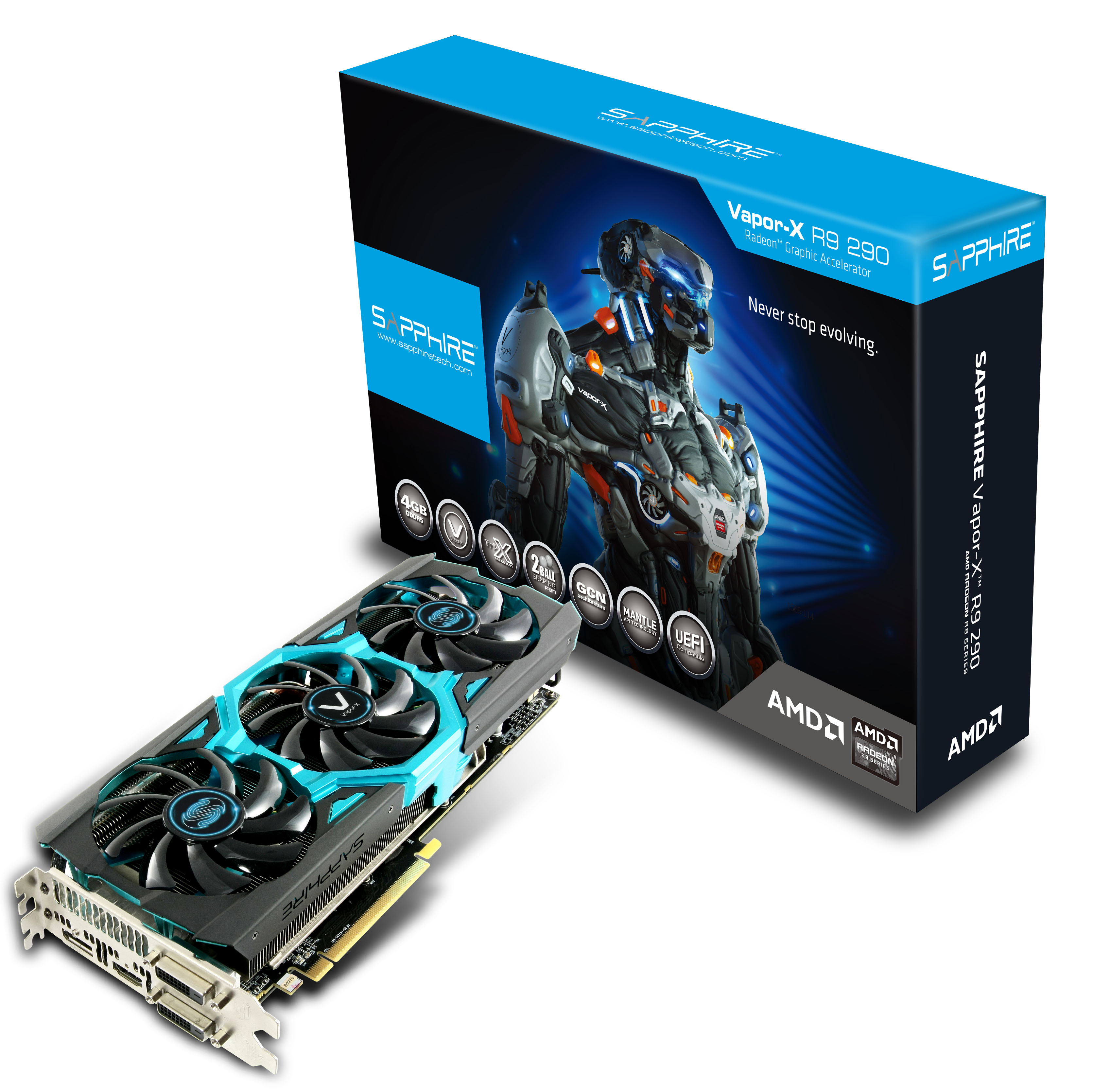 SAPPHIRE VAPOR-X R9 290 4GB GDDR5 (11227-09)