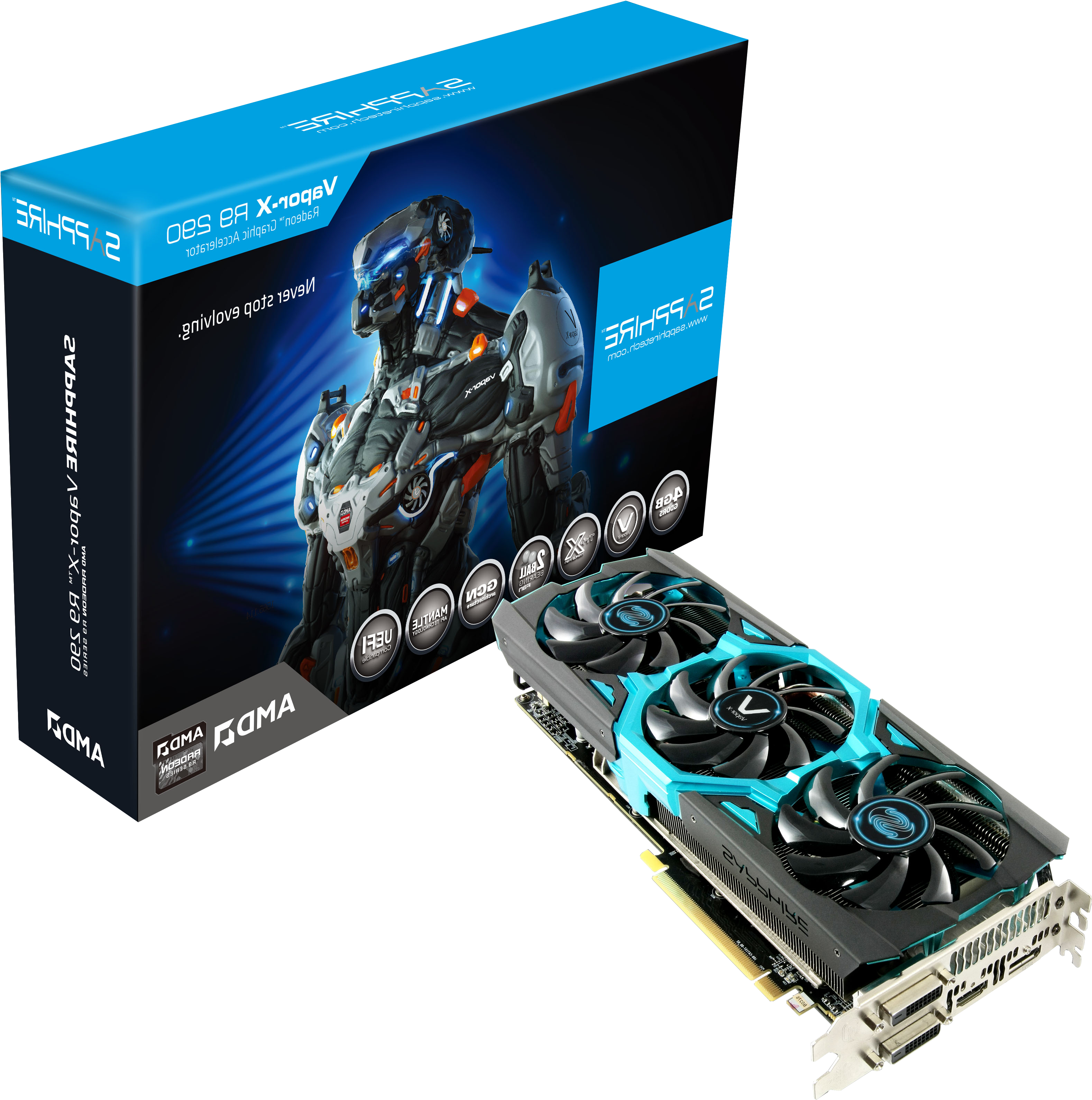 SAPPHIRE VAPOR-X R9 290 4GB GDDR5 (11227-09)