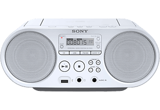SONY ZS-PS50W CD-s rádiómagnó, fehér