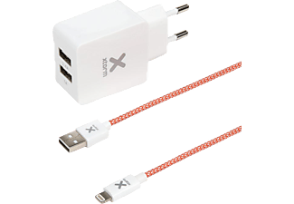 XTORM A-solar CX004 - c.a. / USB - Retina display - bianco - Cavo USB Lightning + adattatore AC ()