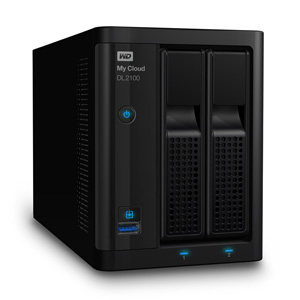 WD My Cloud™ DL2100 NAS 3,5 Zoll Anzahl Festplattenschächte: 2 Schwarz}