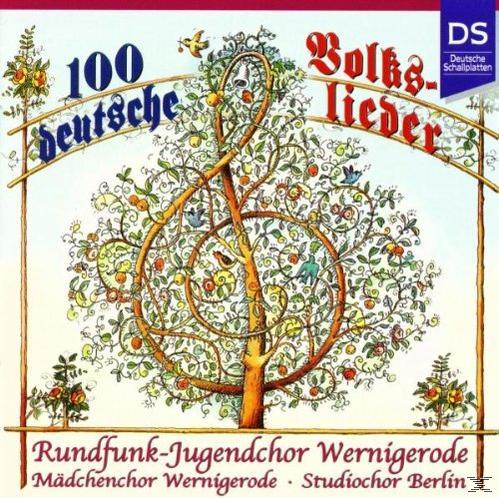 Rundfunk-jugendchor Wernigerode, 100 - Deutsche - Volkslieder (CD) Mädchen Berlin Wernigerode, Studiochor